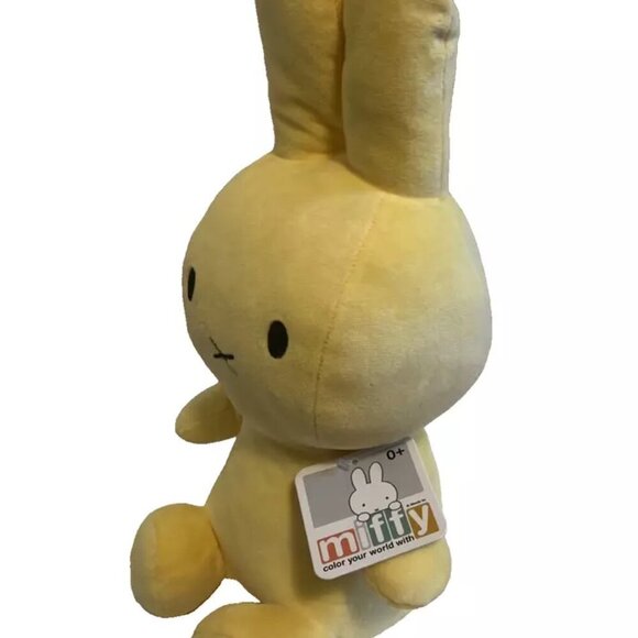 NEW Adorable Sitting Nijntje MIFFY 15” Plush Doll - Lemon Yellow - Picture 3 of 6
